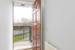 Apartment 39 hallway entrance open door