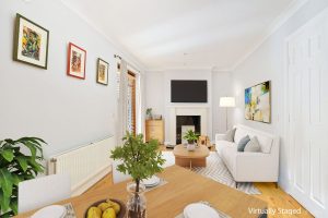 Apartment 39 livingroom diningarea staged